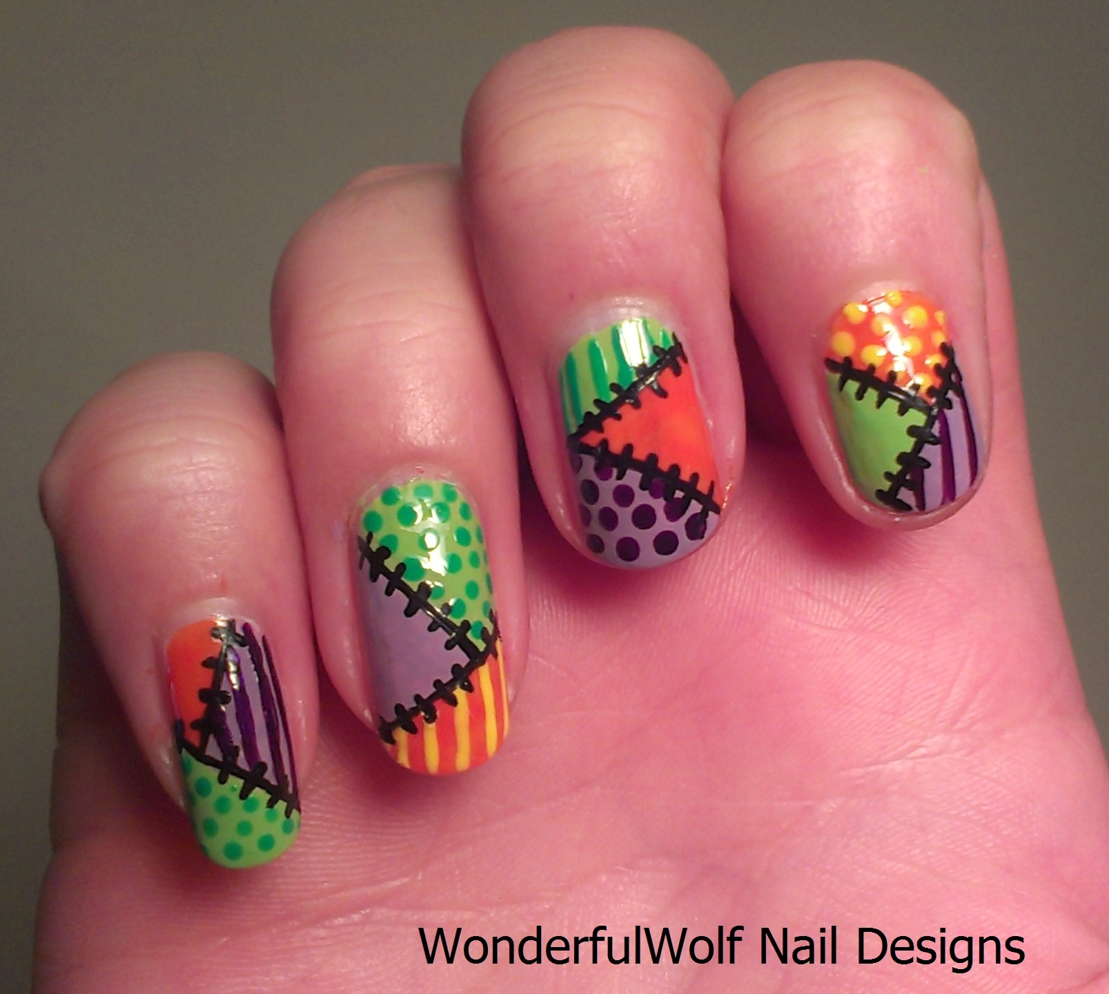 ... Standard posted in wonderfulwolf nail art tagged halloween nail art